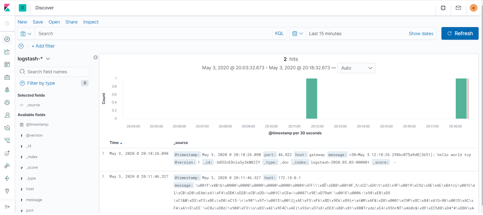 Docker syslog logstash cloudsholoser