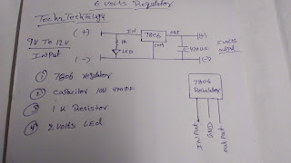 7806 regulator circuit | 6 Volt regulator circuit using 7806 ic | 7806