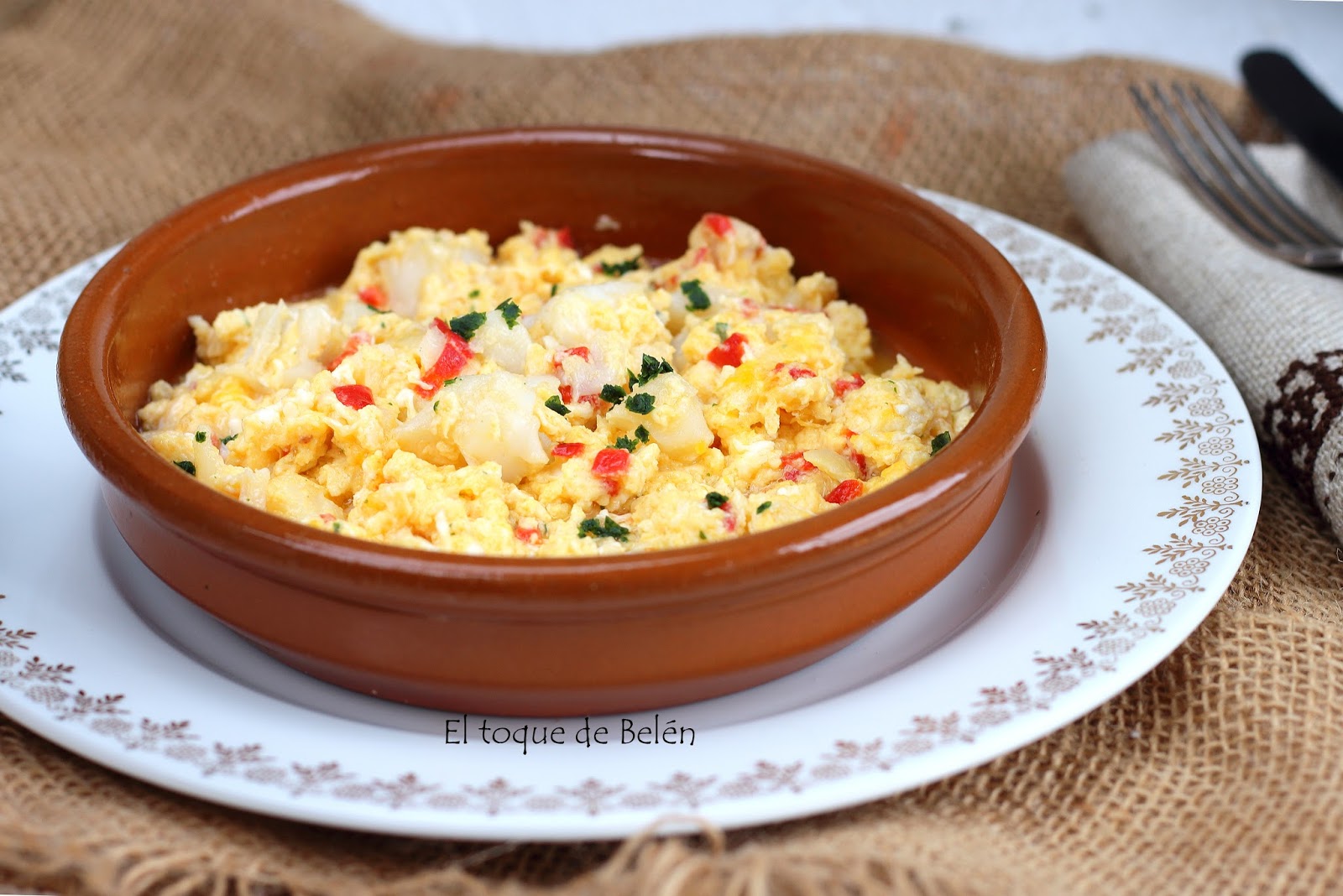 REVUELTO DE MIGAS DE BACALAO | El toque de Belén