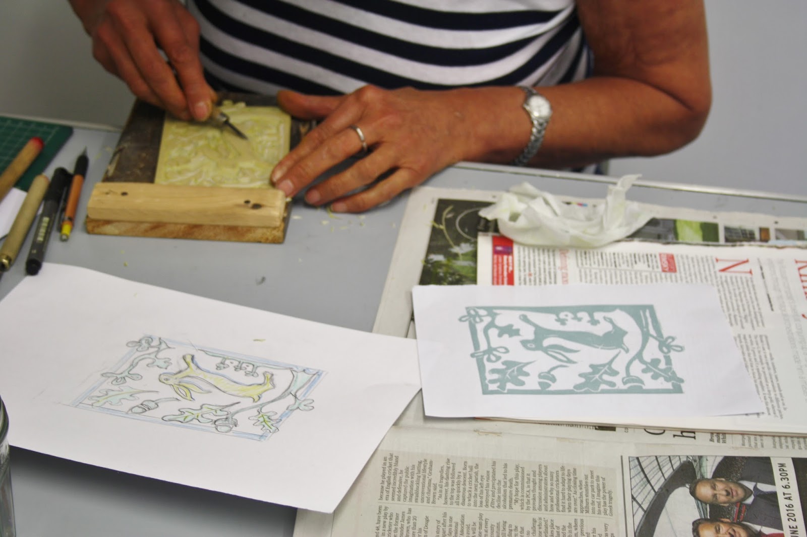 Sue Brown Printmaker LINO MASTER CLASS