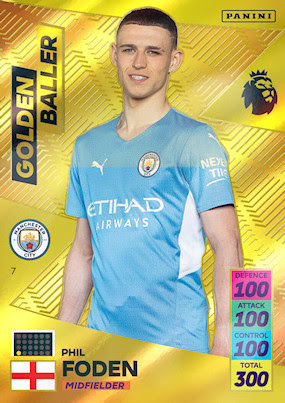Phil Foden LE BLUE limited edition match attax 21/22 football