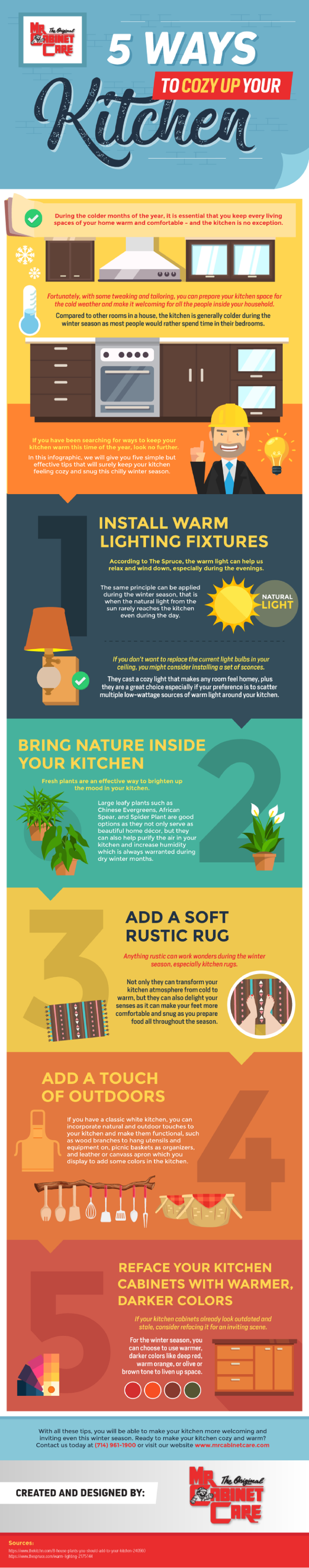 5 Ways To Cozy Up Your Kitchen #Infographic
