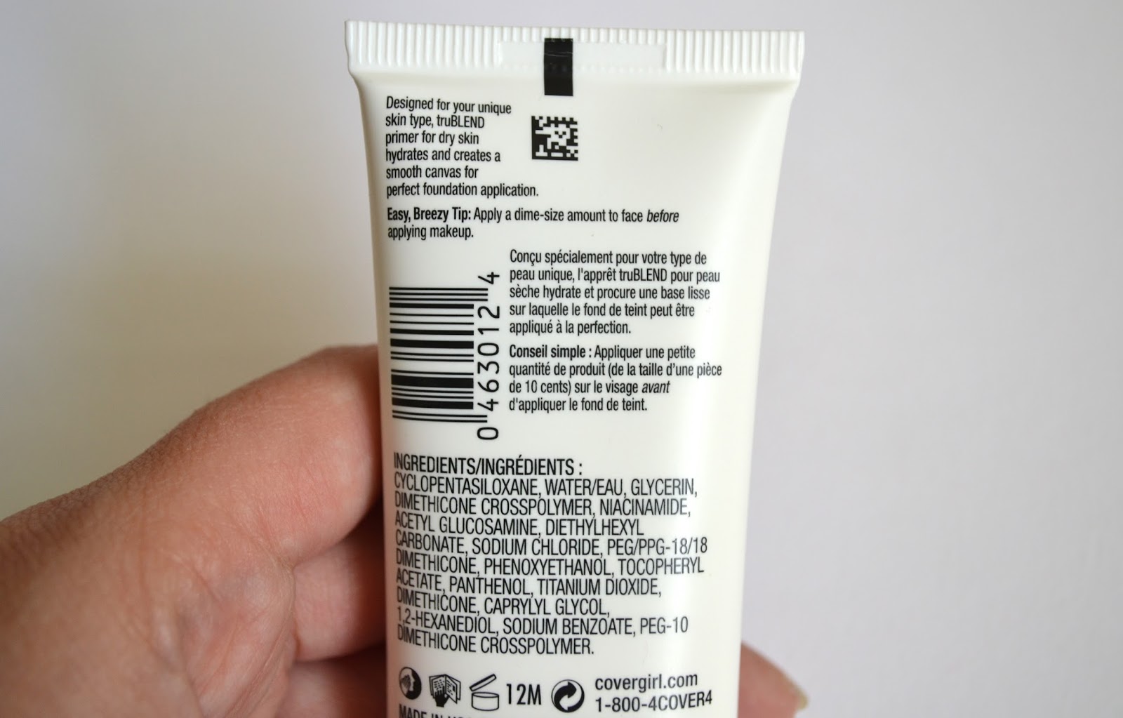 Covergirl truBlend Face Primer Dry Skin Review Aquaheart