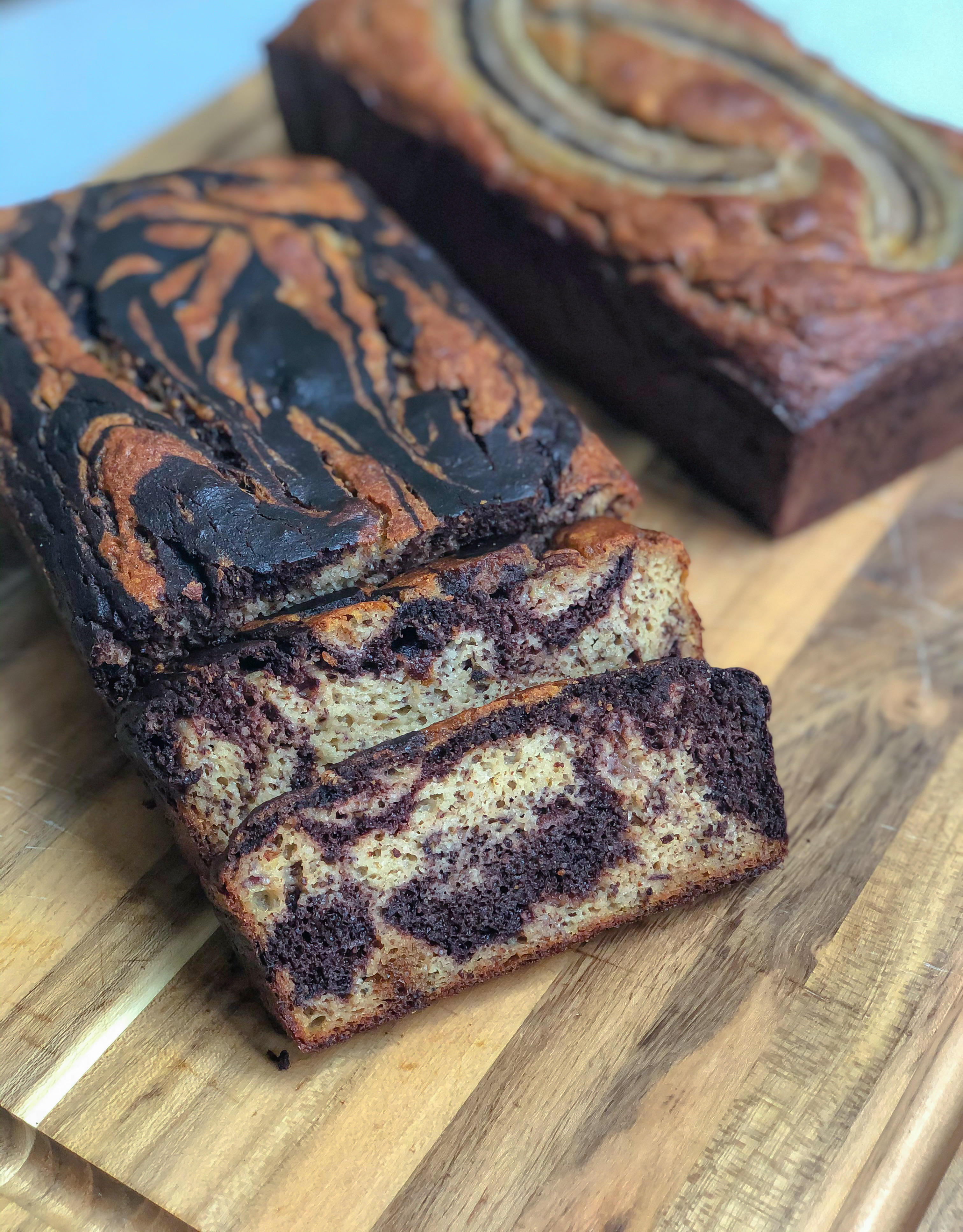 Whole30 Paleo Chocolate Swirl Banana Bread