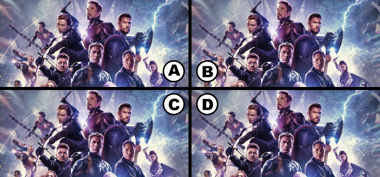 Spot the Difference Avengers Quiz Answers