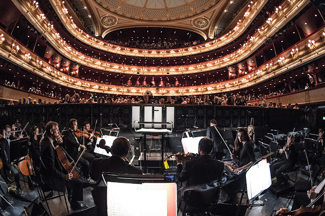 The view from the main stage Orchestra Pit at the Royal Opera House © ROH/Sim Canetty-Clarke, 2014