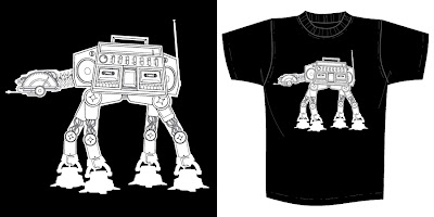 Star Wars x Super7 T-Shirt Collection Series 1 - “AT-AT Boombox” by Brian Flynn