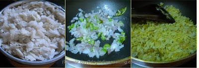 step by step instructions of making poha