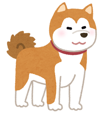 秋田犬のイラスト