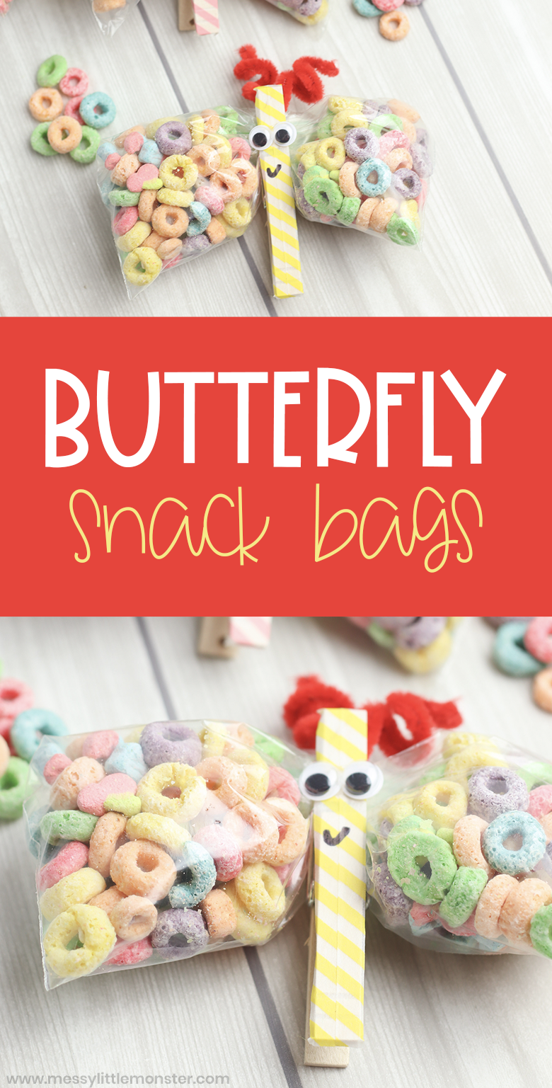 Butterfly Snack Bags - Super Easy Snack Bag for Kids