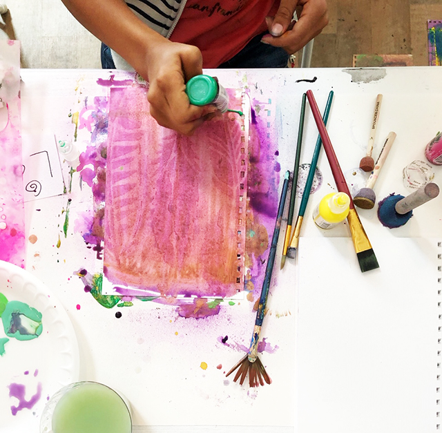 creating with a kid- art journal play dates