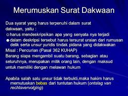 Surat Dakwaan Pencurian Dakwaan Formil Dan Materil Arsip