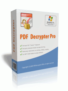 PDF Decrypter Pro 4.5.1 برنامج PDF Decrypter Pro لازالة الحماية من على ملفات (PDF)
