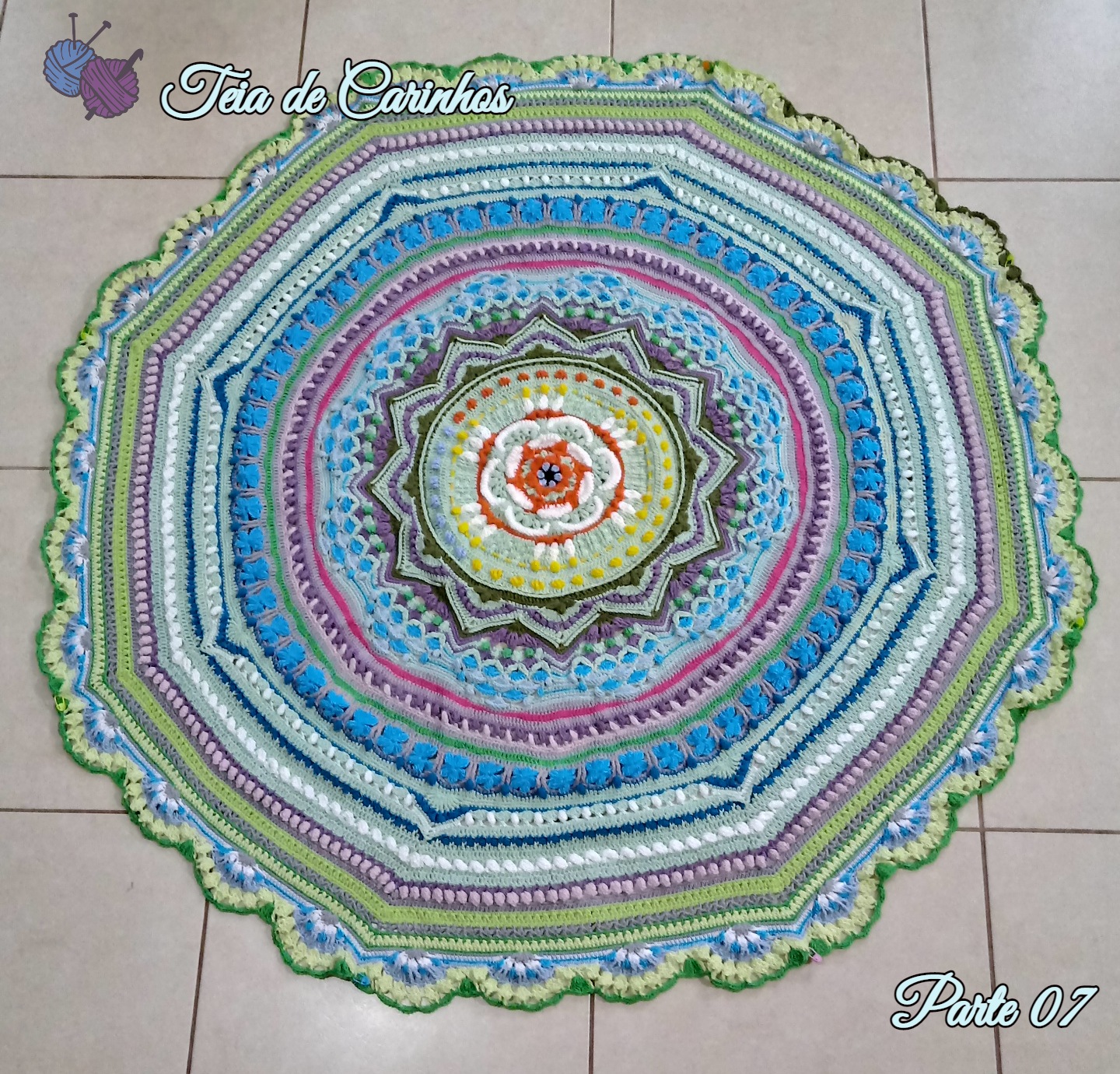 Manta Octagonical da Crystals & Crochet Natal 2020
