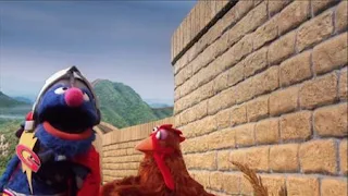 Super Grover 2.0 Why Did the Chicken Cross the Wall, The Pretty Good Wall of China. Super Grover helps a Chicken. Sesame Street Episode 4320 Fairy Tale Science Fair season 43
