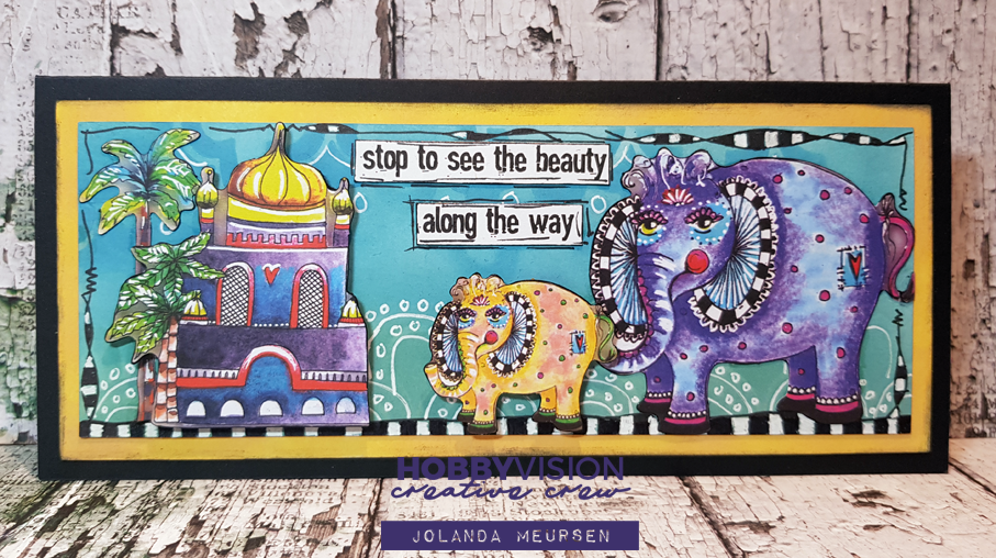 HobbyVision Creative Crew Slim Line kaart1 'Art by Marlene Artsy