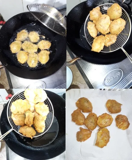 drain-the-potato-pakoda