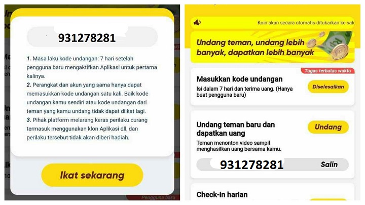 Cara Merubah logo Koin di Snack Video Agar berputar dan menghasilkan Uang