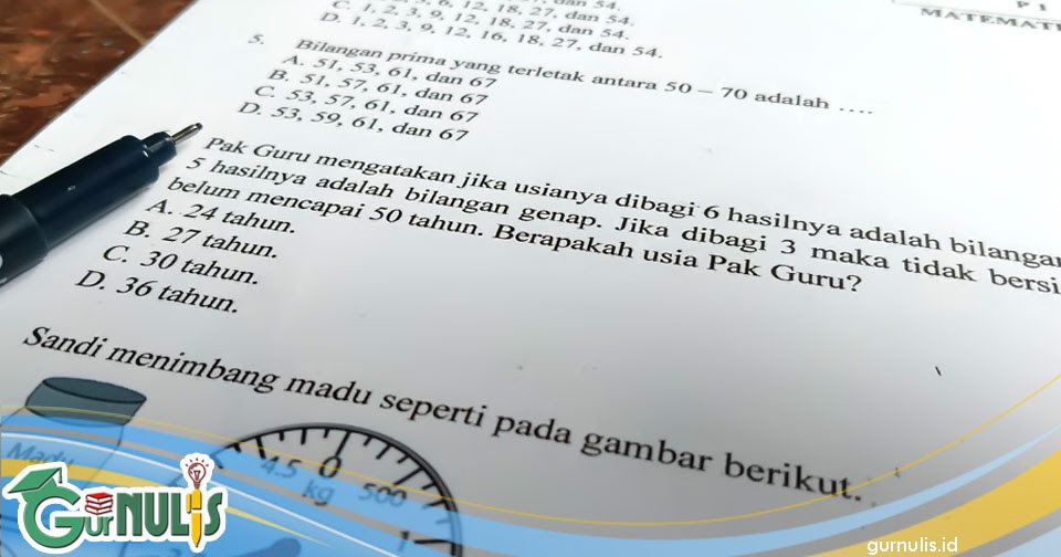 Kaidah Penulisan Soal Pilihan Ganda Gurnulis