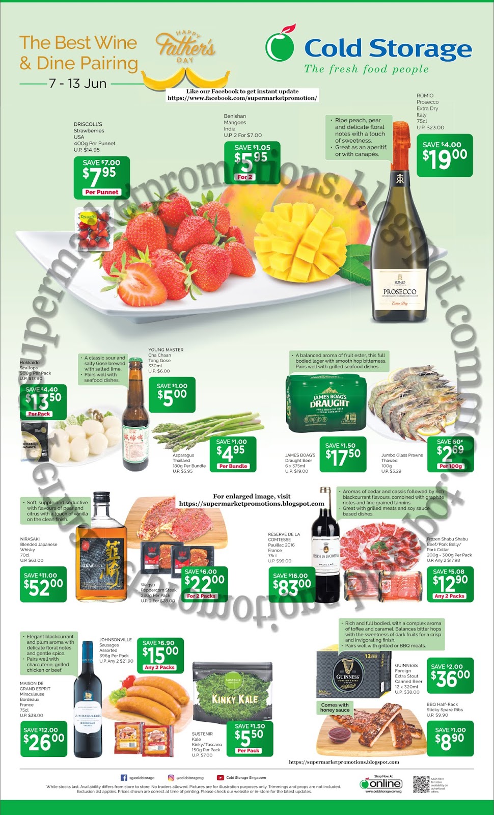 Cold Storage Wine & Dine Pairing Promotion 07 13 June 2019