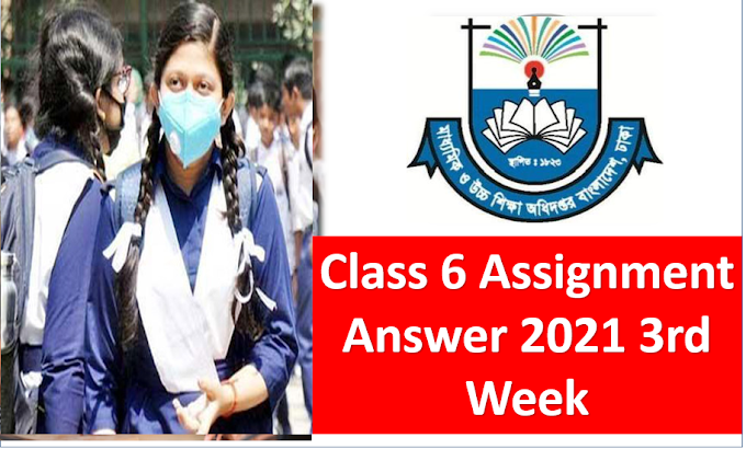 Assignment Class 6 With Full Answer (3rd week) 2021