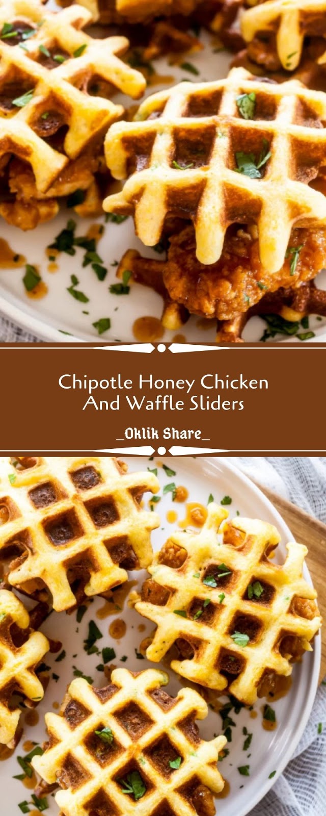 Chipotle Honey Chicken And Waffle Sliders