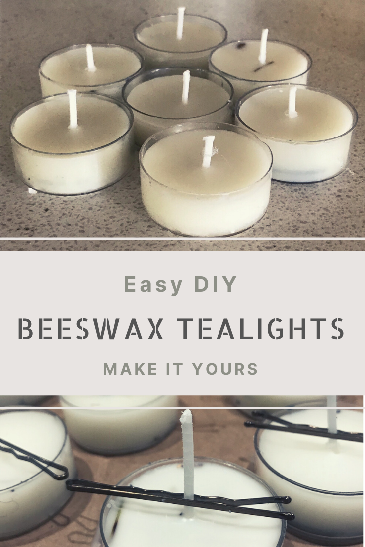 DIY Beeswax Tea Lights