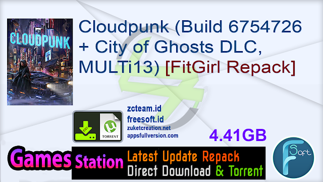 Cloudpunk (Build 6754726 + City of Ghosts DLC, MULTi13) [FitGirl Repack]