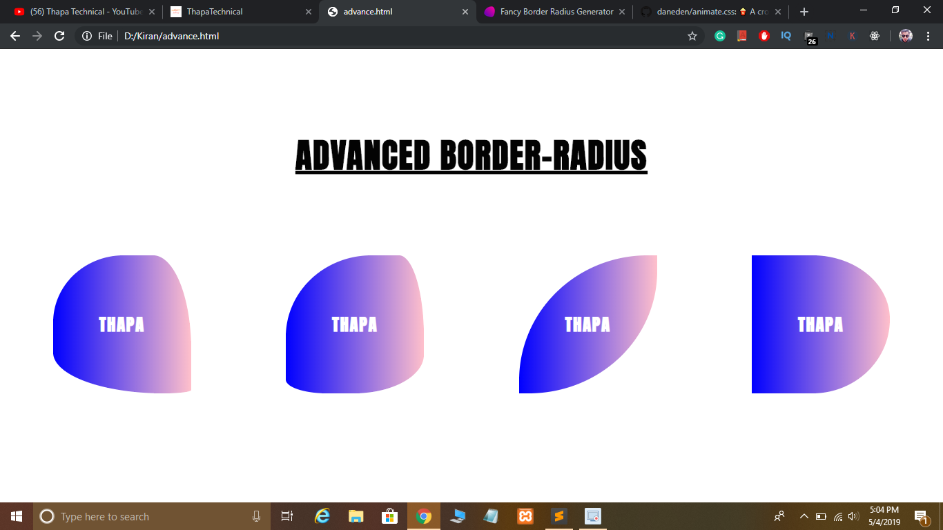 Advanced Border Tutorial - ThapaTechnical