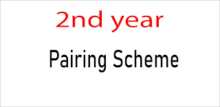 2nd year pairing scheme 2021 2nd year pairing scheme 2021