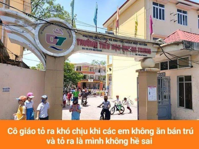 Cô giáo tỏ ra khó chụi khi con không chụi ăn bán trú!