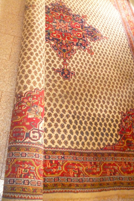grande tappeto di Sarough mir medaglione artemassaggi.blogspot.com
