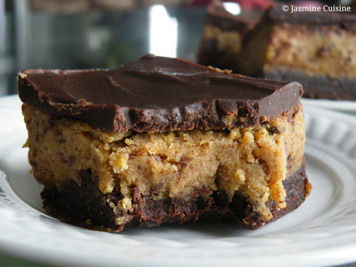 Brownies pâte à biscuits (véganes et sans gluten) Jasmine Cuisine