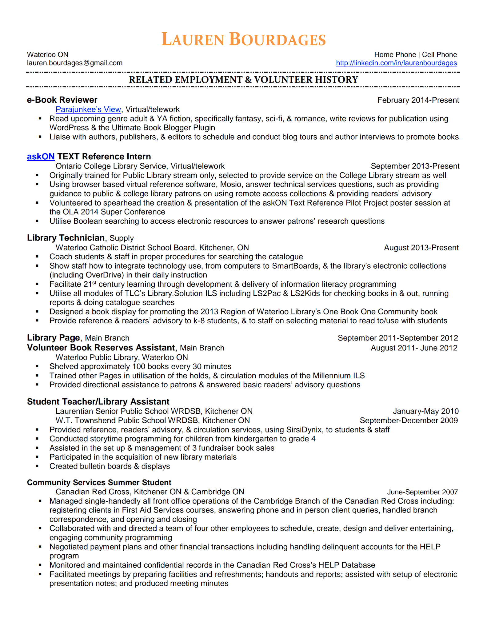 university of waterloo cover letter examples