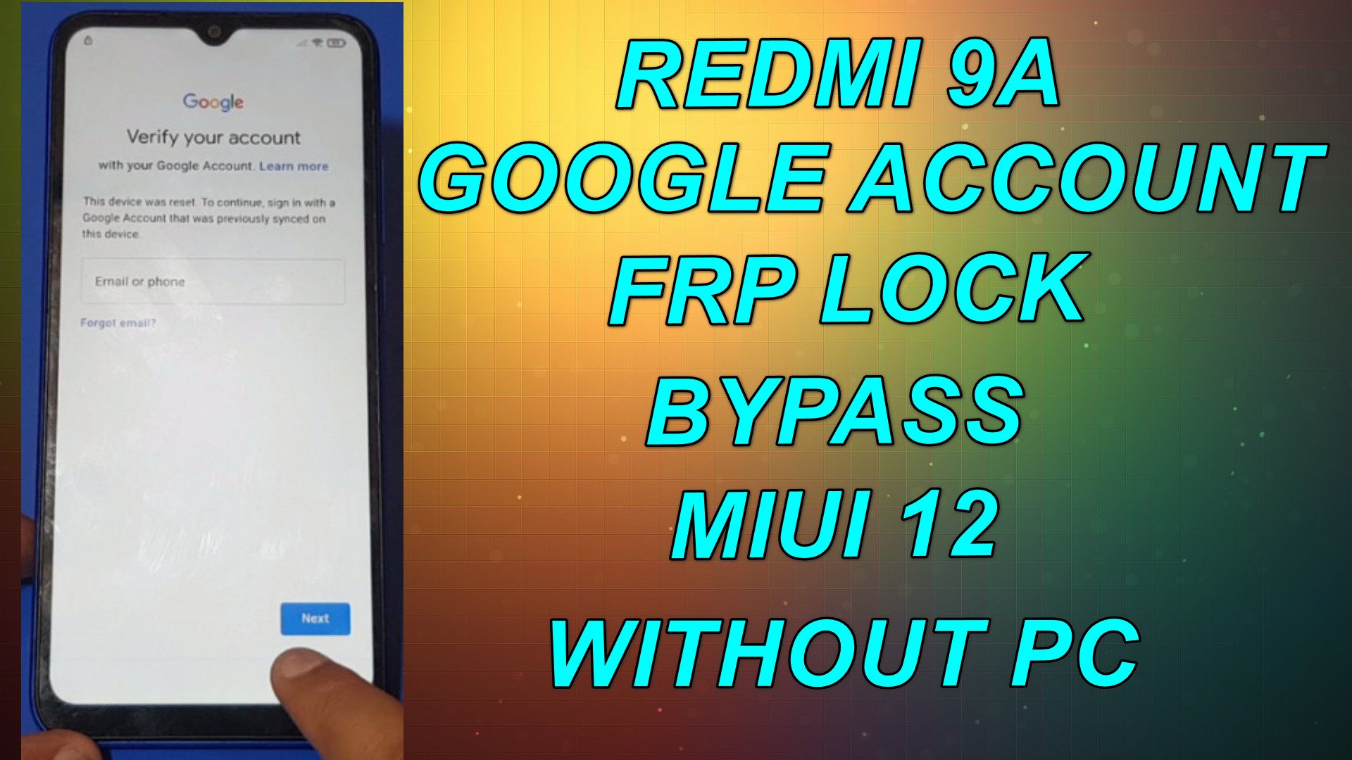 Redmi 25A Google Account-FRP Bypass Miui25 Without Pc. - Gsm
