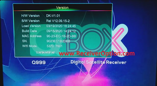 QBOX Q999 1507G 1G 8M NEW SOFTWARE WITH MR AUDIO & ECAST OPTION