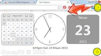 Google Chrome Uzantılar Tarayıcına Saat Ekle