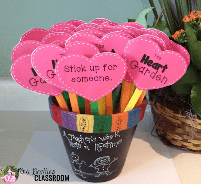 Character education in elementary classrooms is much more than bucket filling. Teach your students to appreciate the good deeds and kindnesses shown by their classmates with a Heart Garden: a year-long character education program that includes activities, growing character display, posters and more!