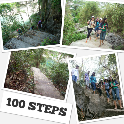 100 steps at Minalungao Cave