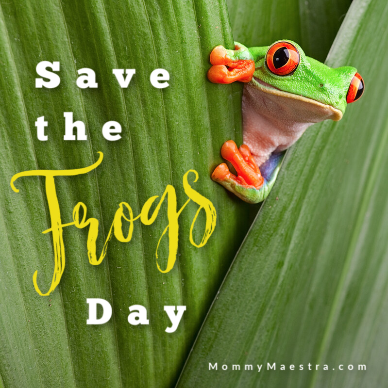 Mommy Maestra Save the Frogs Day 2020