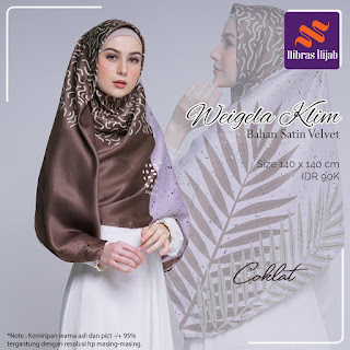 Koleksi terbaru Kerudung Segi empat Weigela Klim by Nibras Hijab