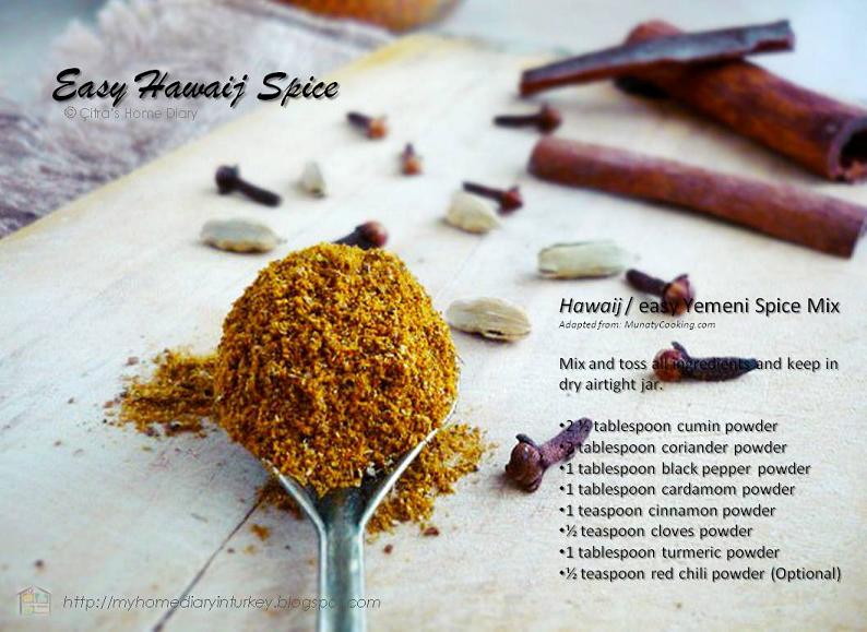 Citra's Home Diary Yemeni Spice Hawaij