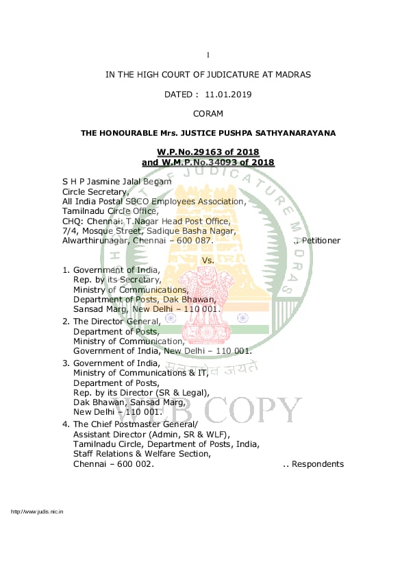 Www Alhudapk Madras High Court Tomorrow Case List Law Officers