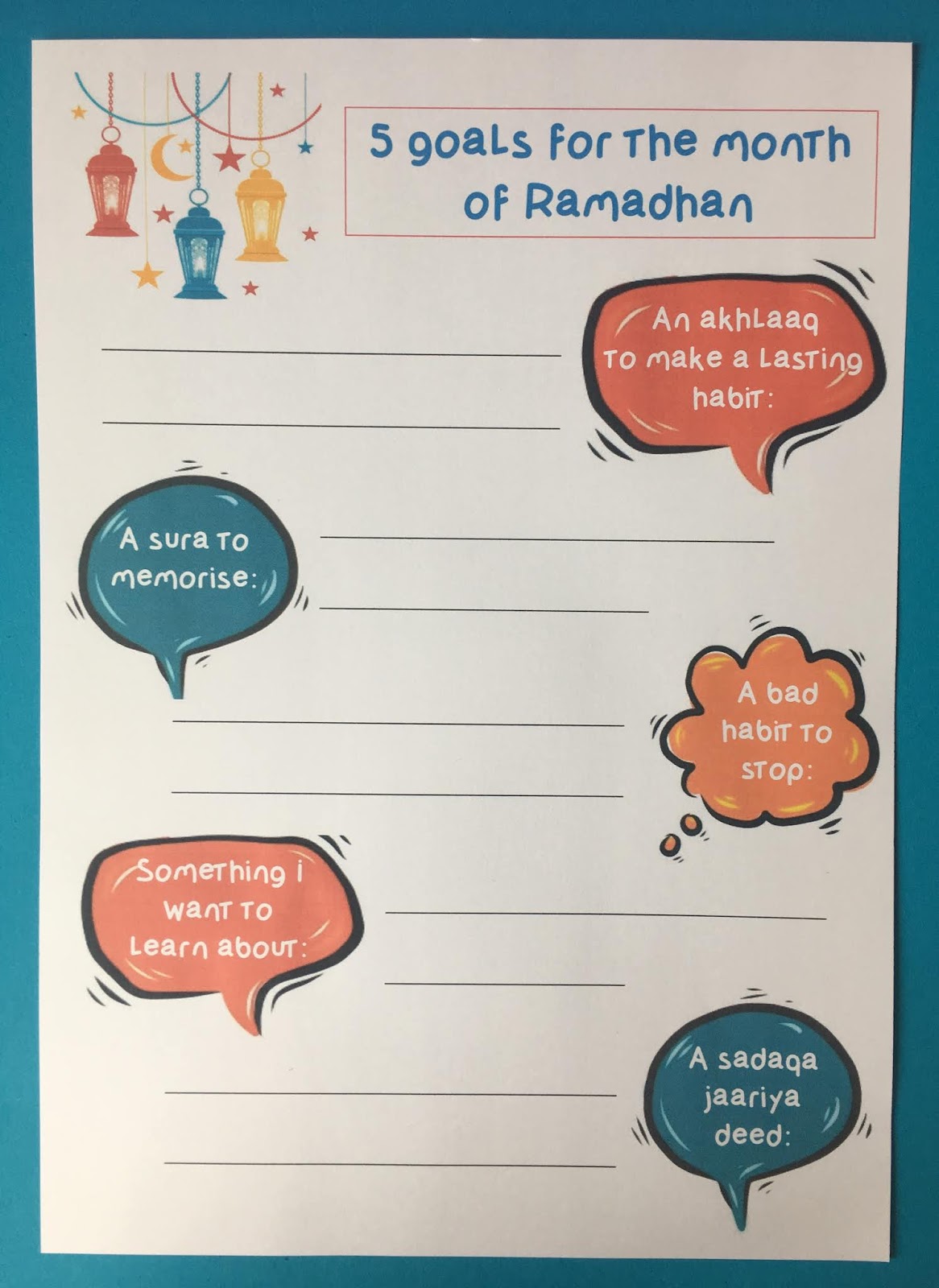 Making Goals For Ramadhan Islam From the Start