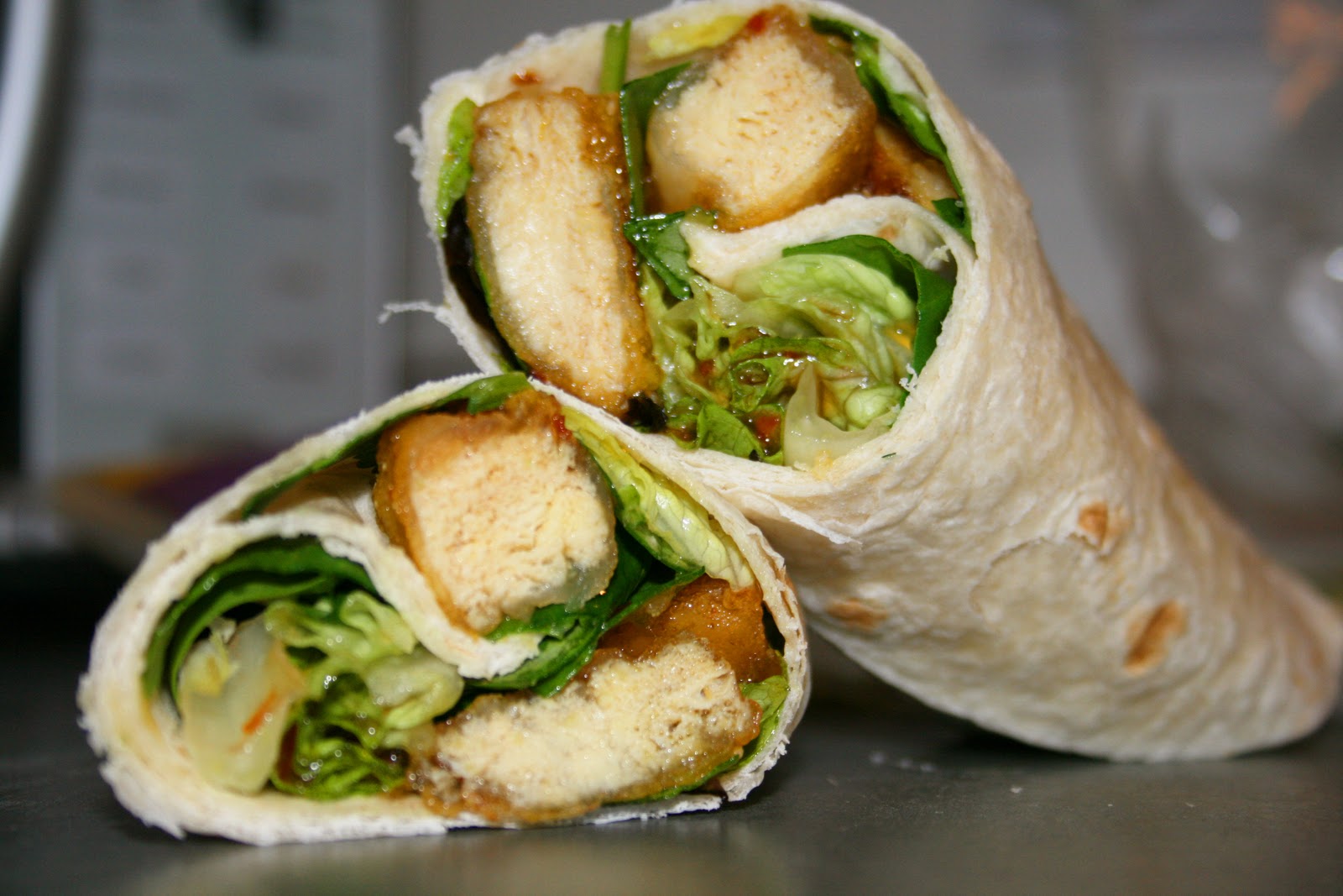 Sweet Chili Tofu Wrap Hef's kitchen