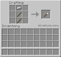 minecraft iron shovel recipe