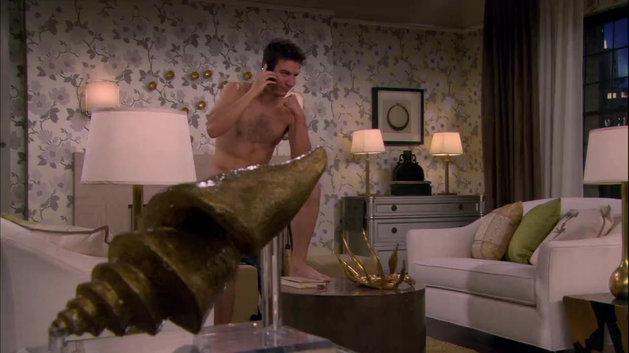 Josh Radnor shirtless in How I Met Your Mother 4-09 "The Naked Man&quo...