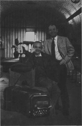 Astor Piazzolla y Horacio Ferrer, en el Tunel del Tango de Michelángelo en 1969