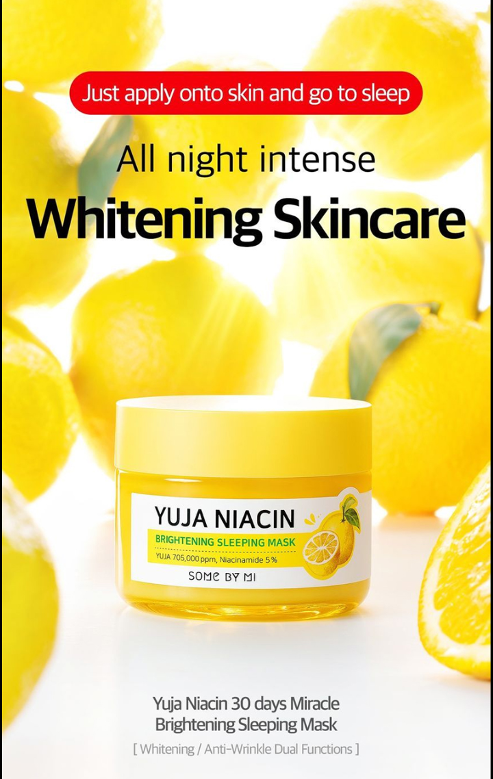 SOME BY MI Yuja Niacin Brightening Sleeping Mask Review update Beauty