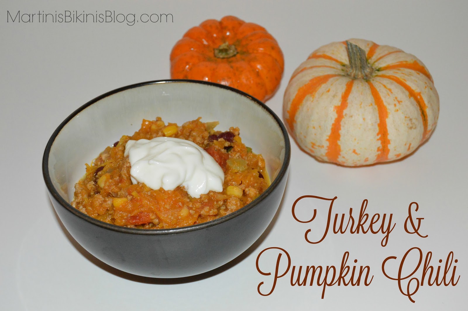 Fall Ground Turkey and Pumpkin Chili Martinis Bikinis
